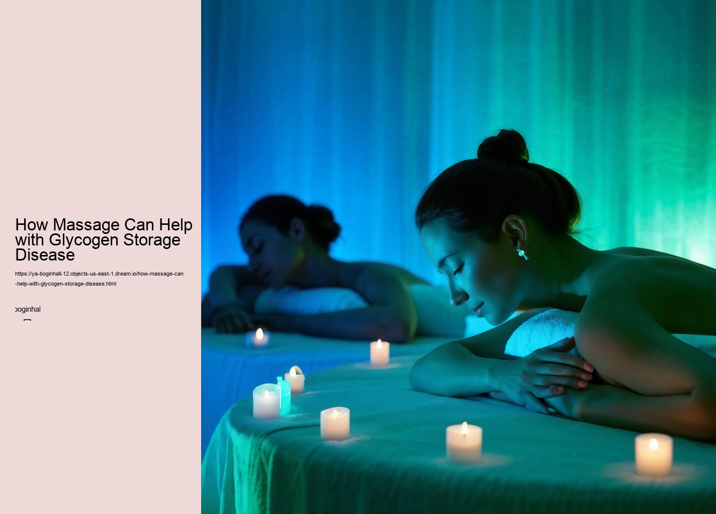 How Massage Can Help with Glycogen Storage Disease